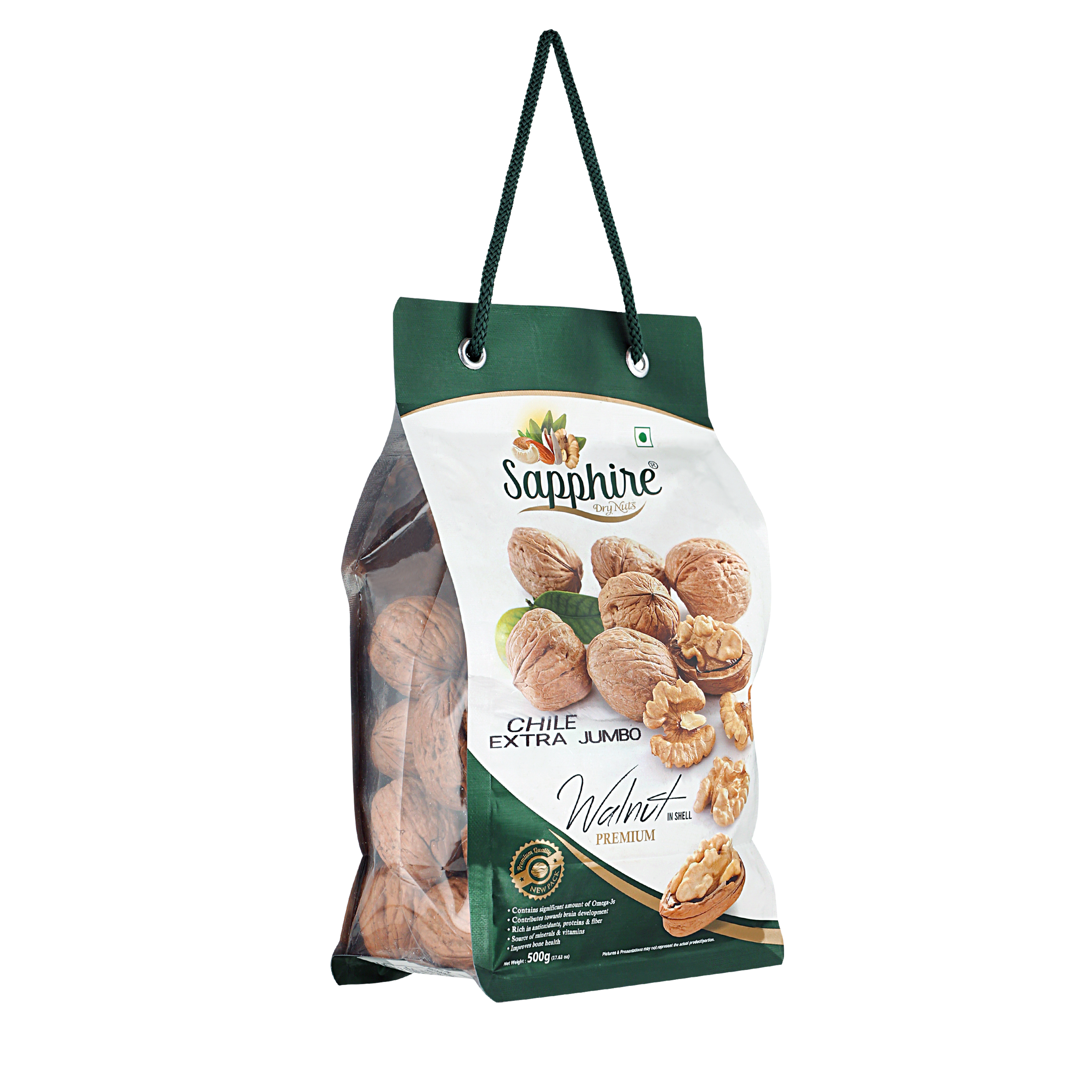 Sapphire Chile Inshell Walnut/Akhrot, 500g