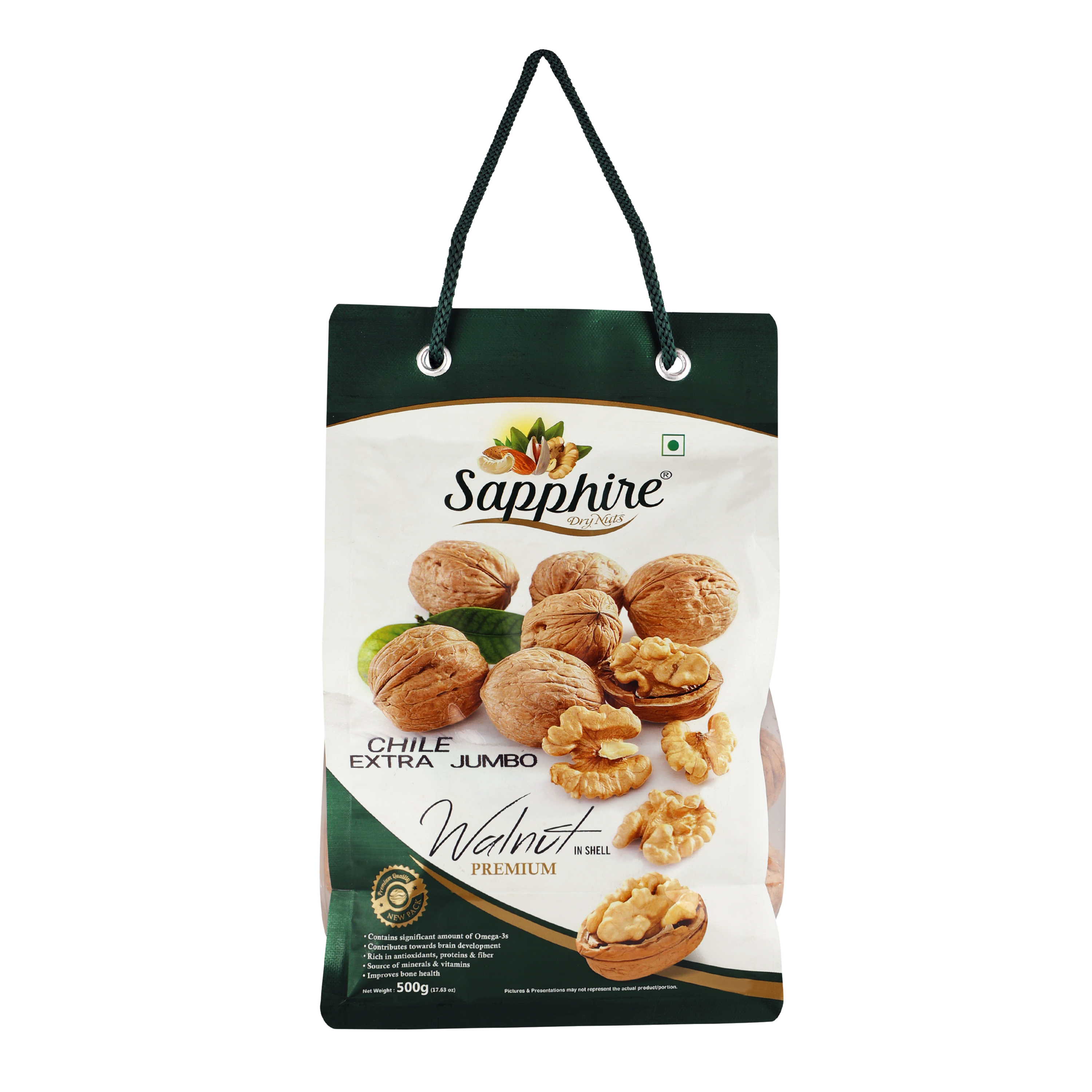 Sapphire Chile Inshell Walnut/Akhrot, 500g