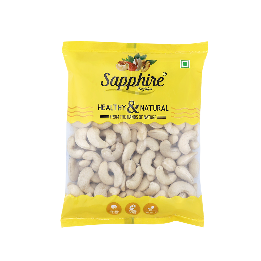 Sapphire Natural Cashew Nuts (W240), 250g