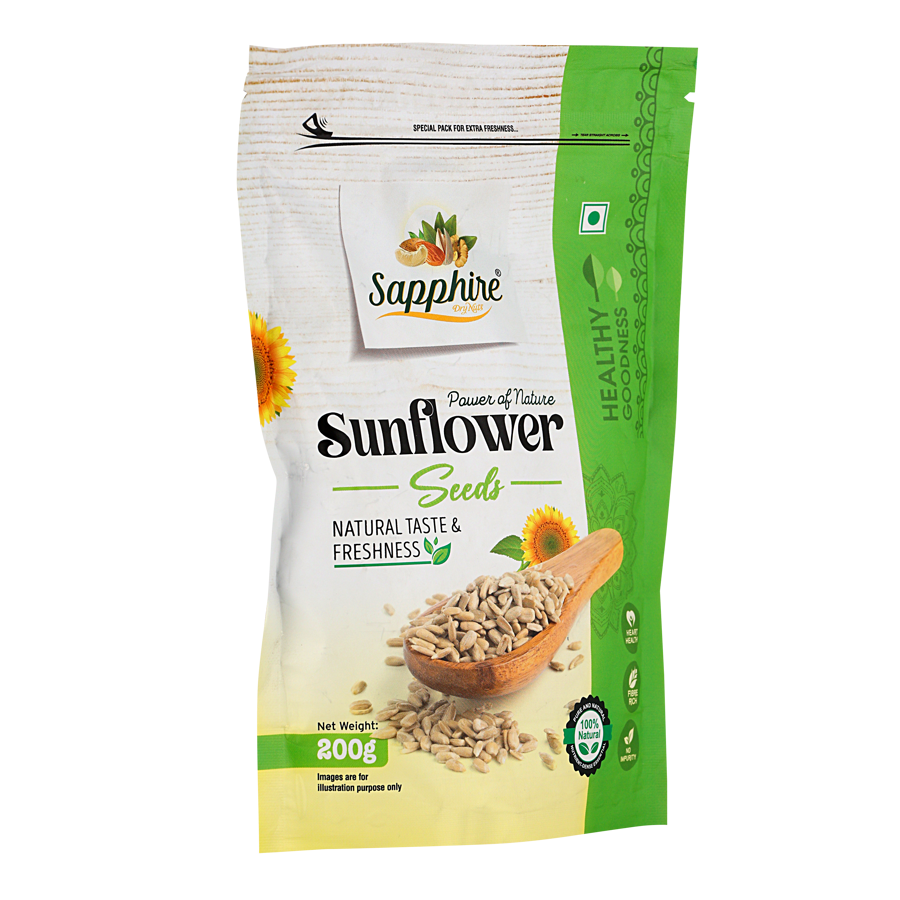 Sapphire Raw Natural Sunflower Seeds, 200g