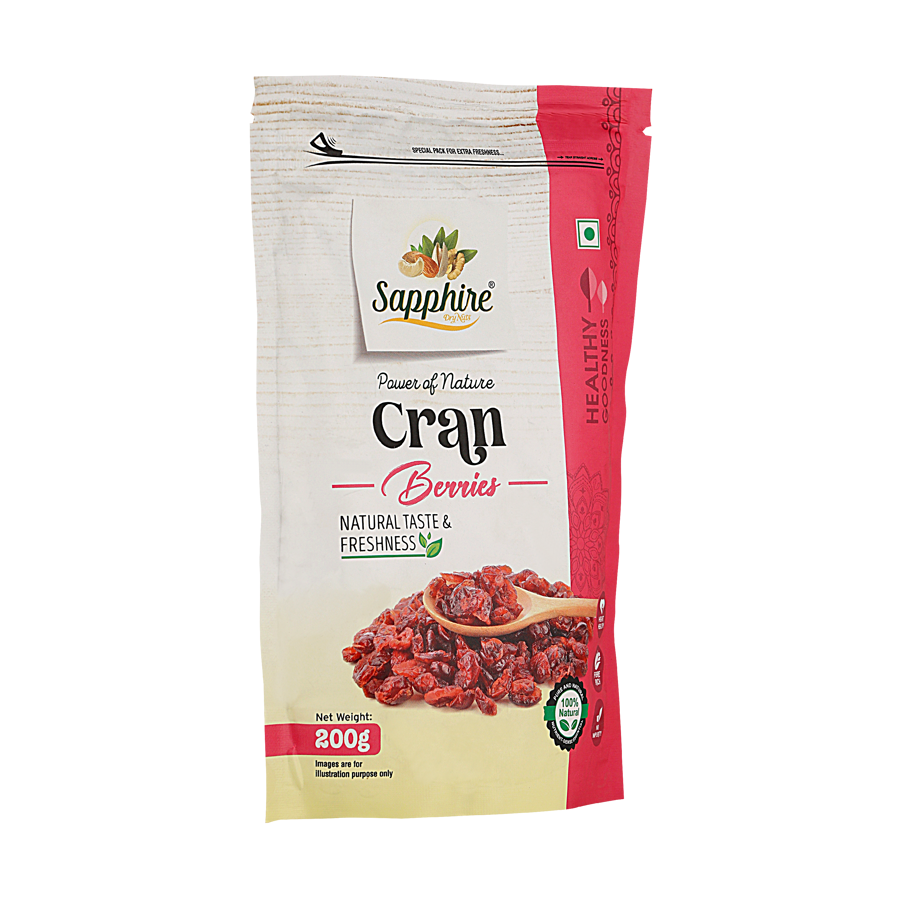 Sapphire Premium California Dried Cran Berries, 200g
