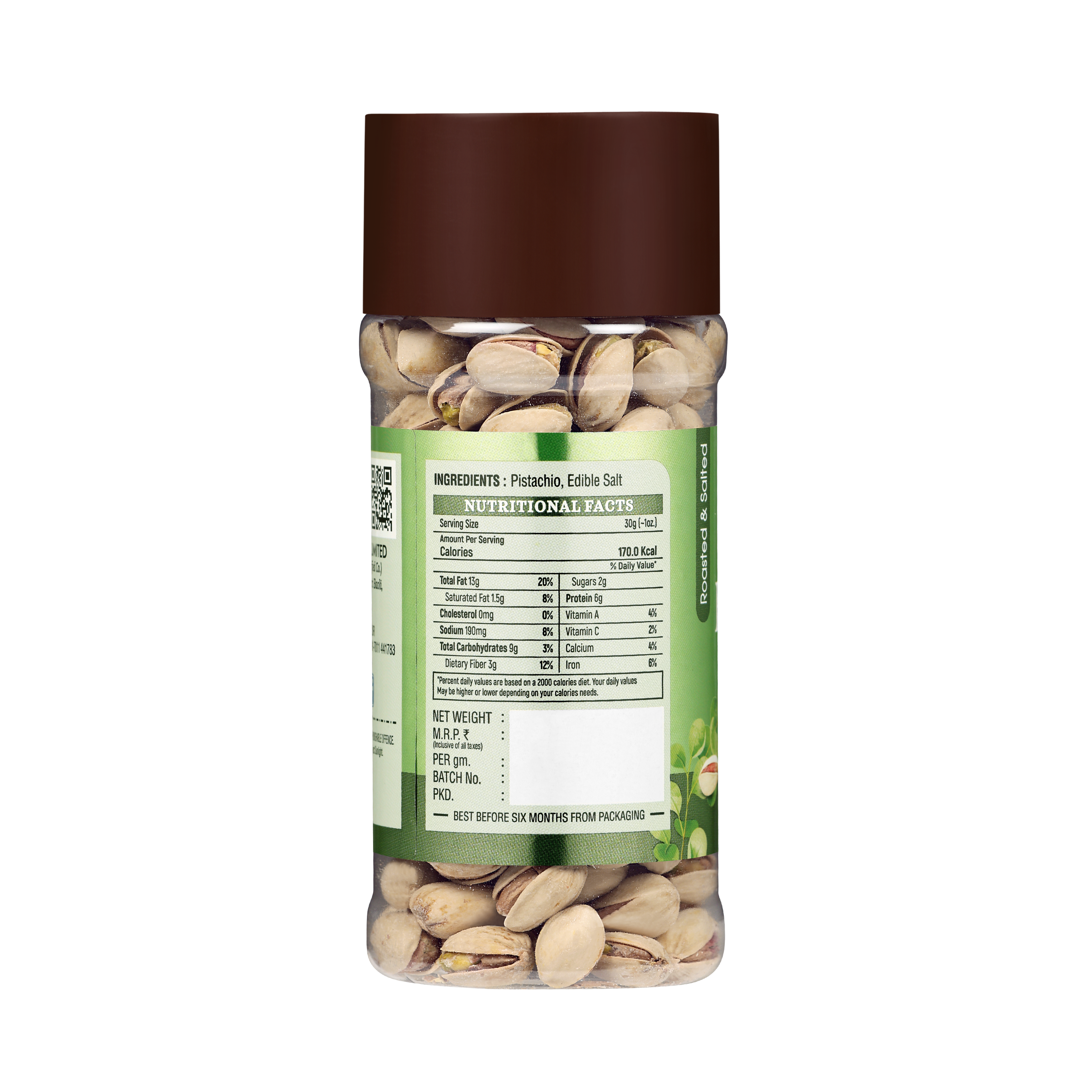 Sapphire Roasted Pistachio Jar, 200g