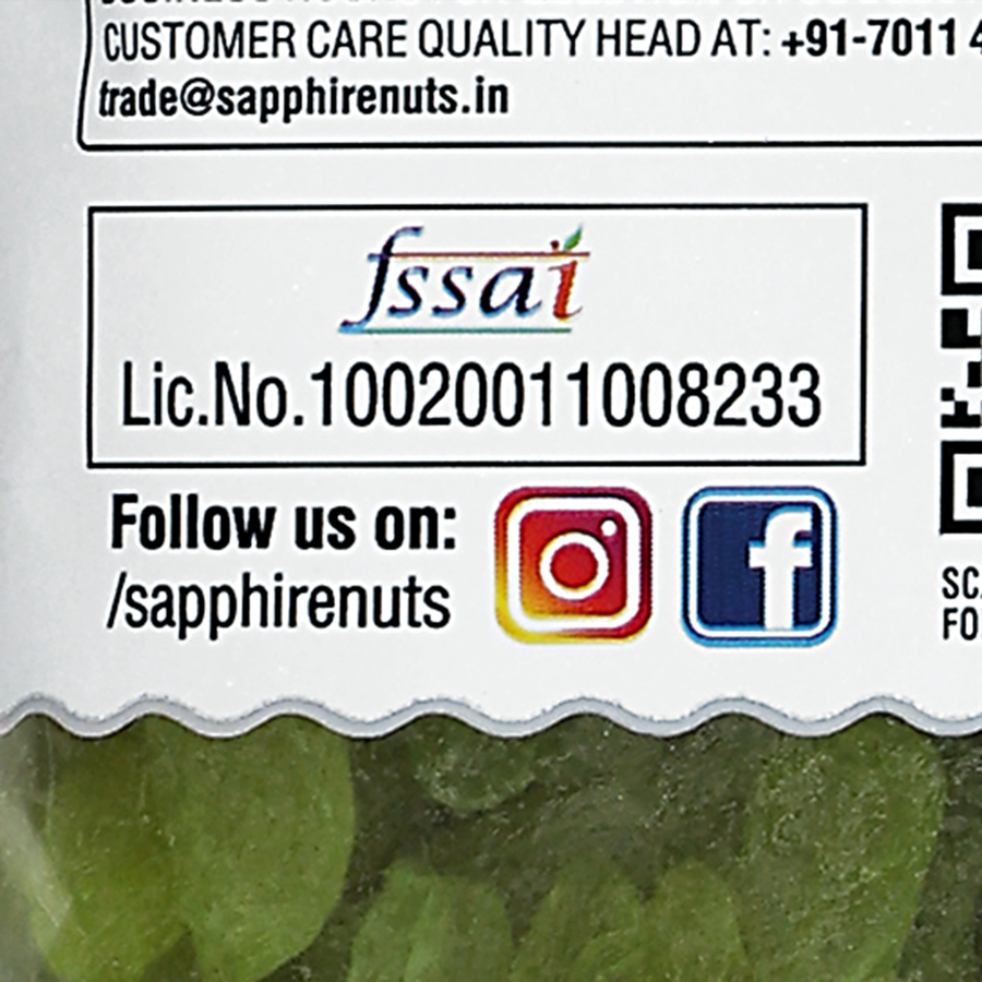Sapphire Green Long Raisins/Kishmish, 250g
