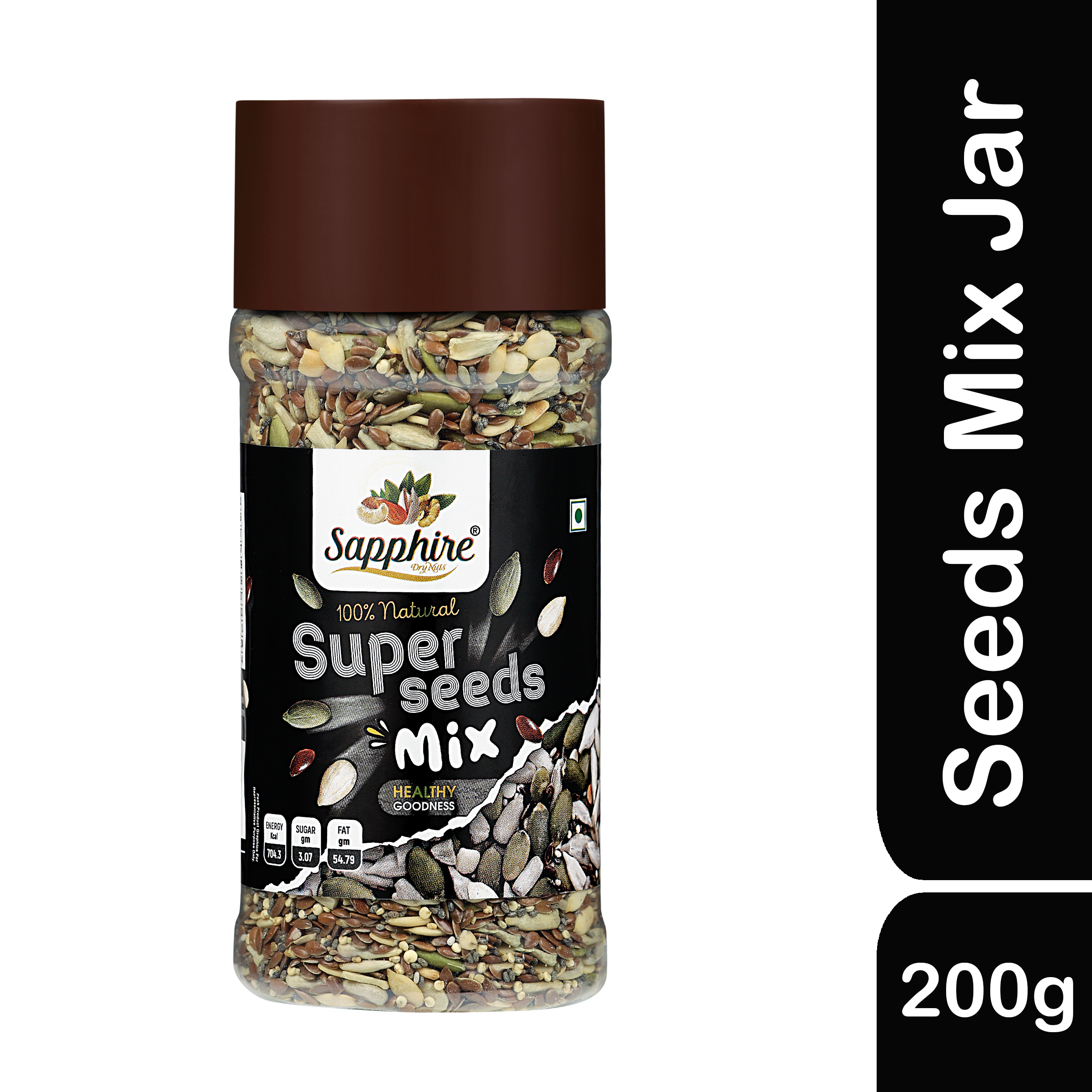 Sapphire Roasted Seed Mix Jar, 250g