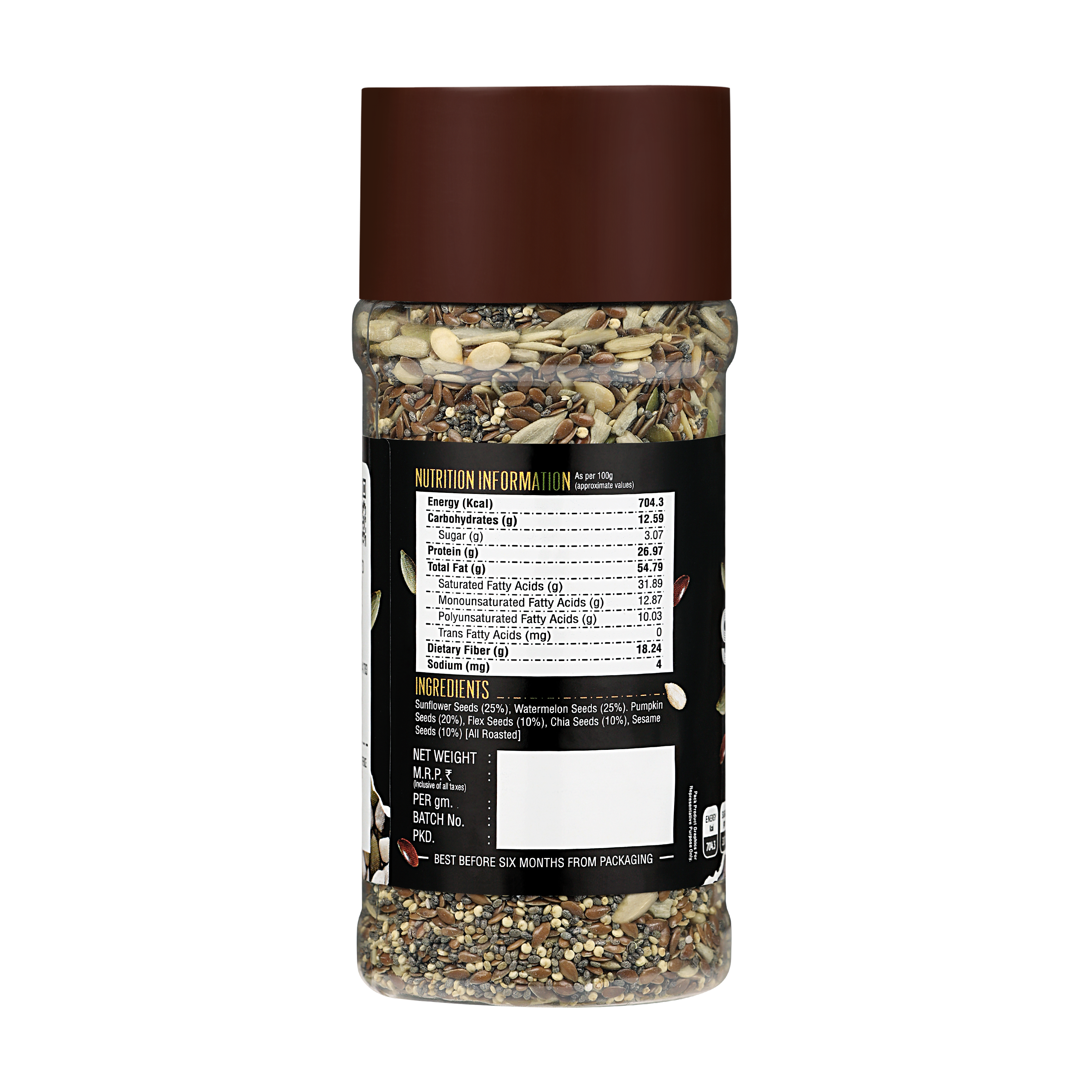 Sapphire Roasted Seed Mix Jar, 250g