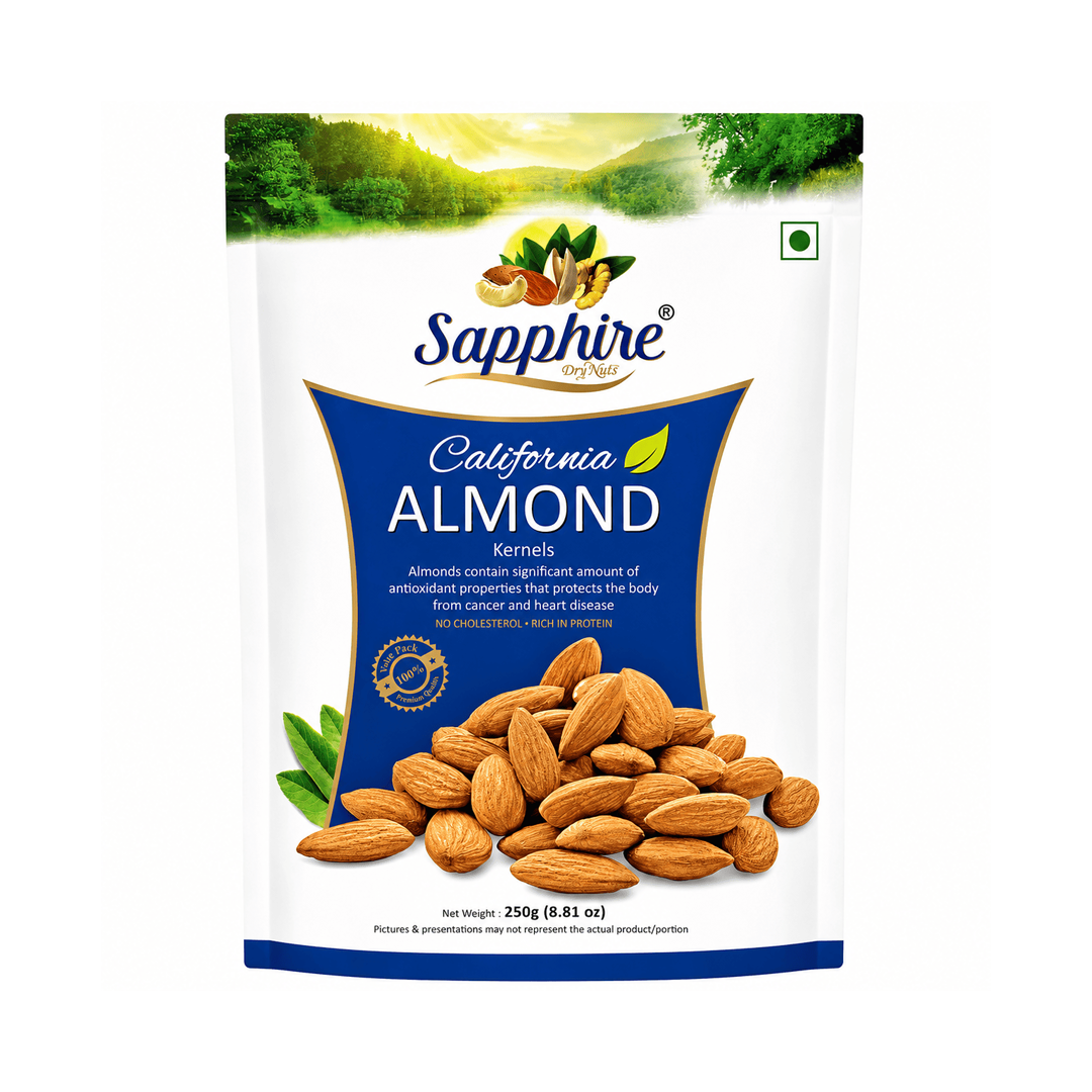 Sapphire Regular Raw California Almonds 250g