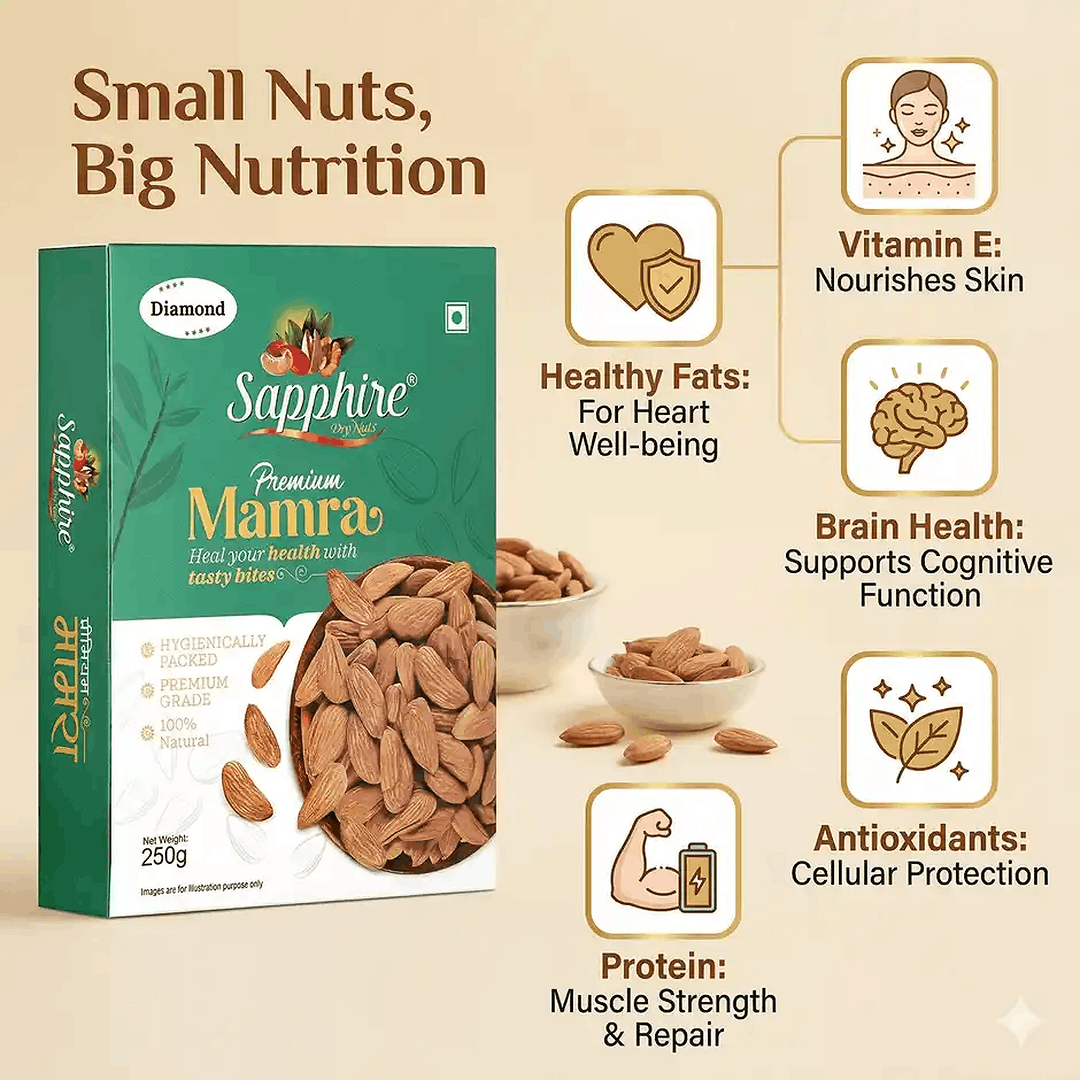 Sapphire Mamra Almond Diamond,  250g