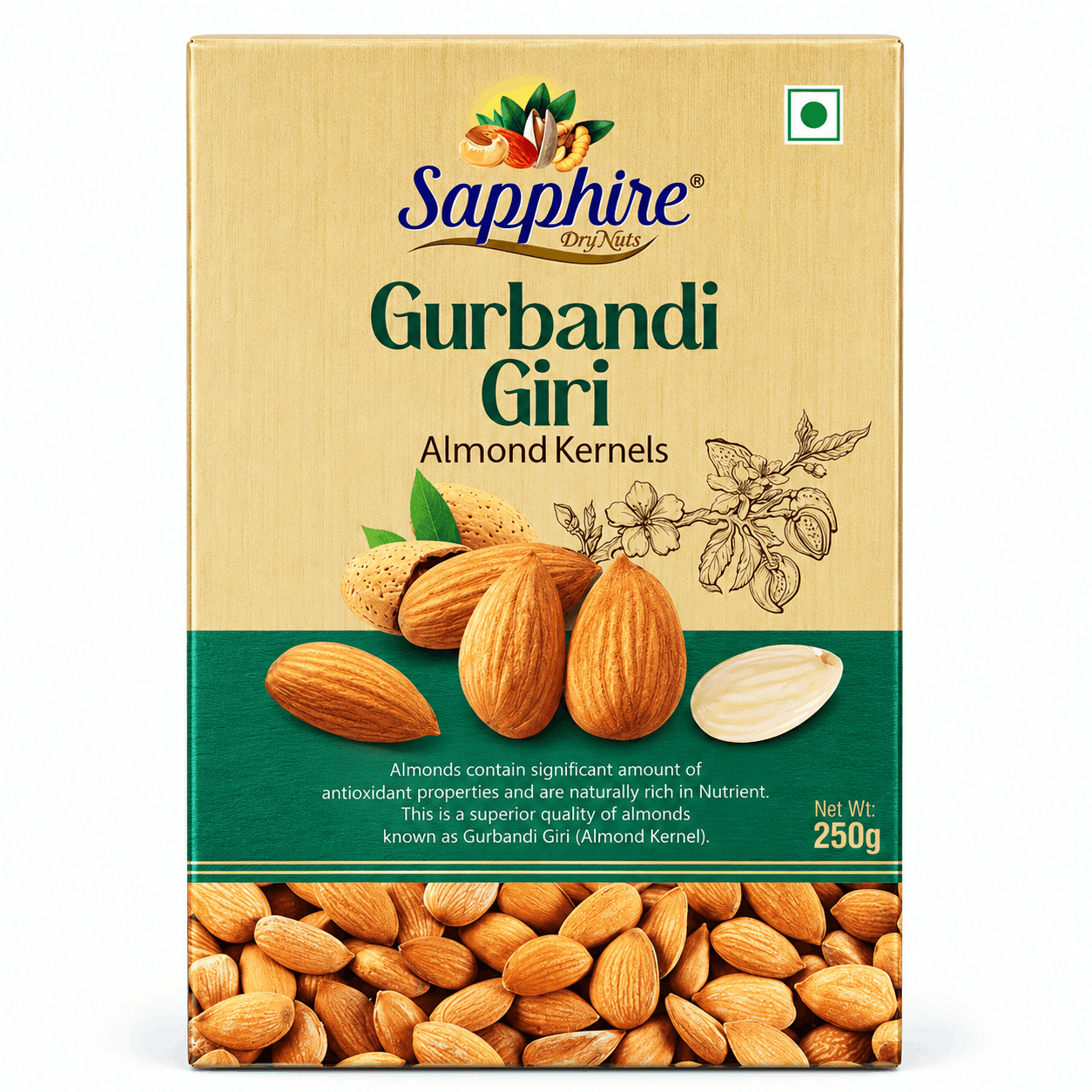 Sapphire Gurbandi Almond, 250g