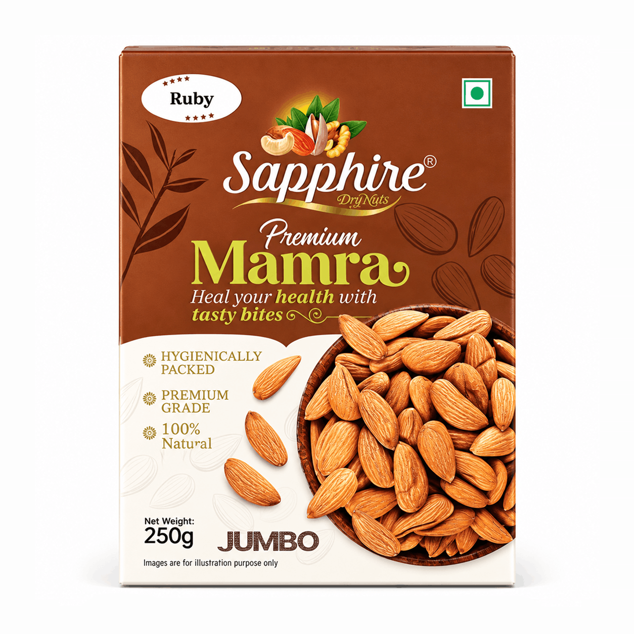 Sapphire Mamra Almond Ruby, 250g