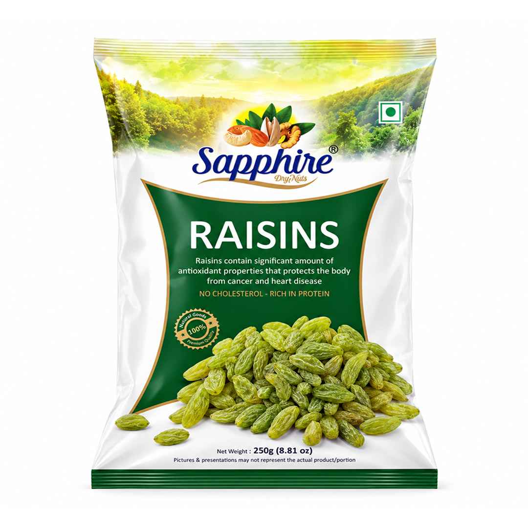 Sapphire Green Long Raisins/Kishmish, 250g