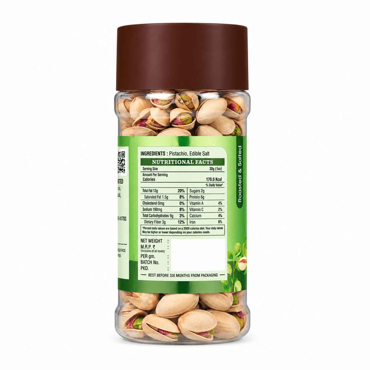 Sapphire Roasted Pistachio Jar, 200g
