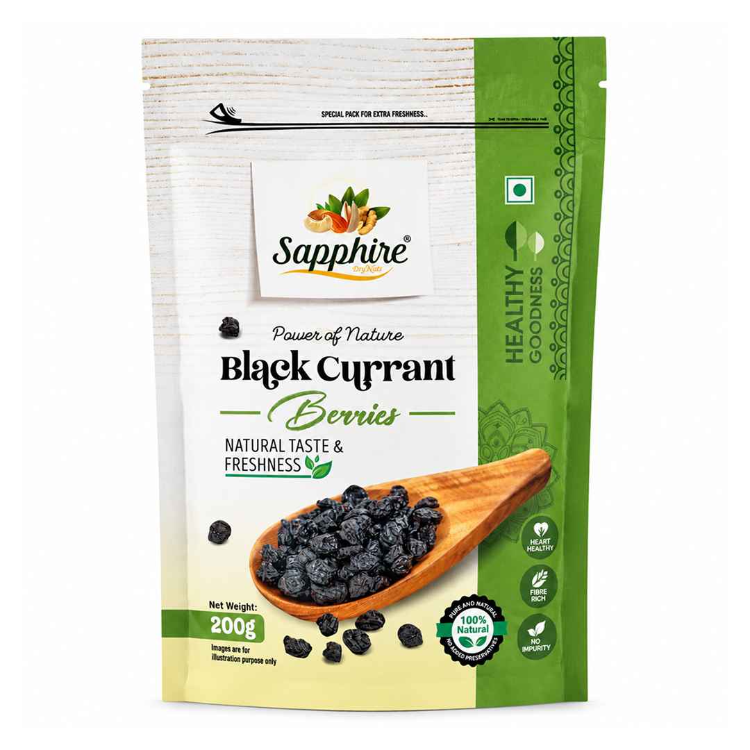 Sapphire Premium California Dried Black Currant Berries, 200g