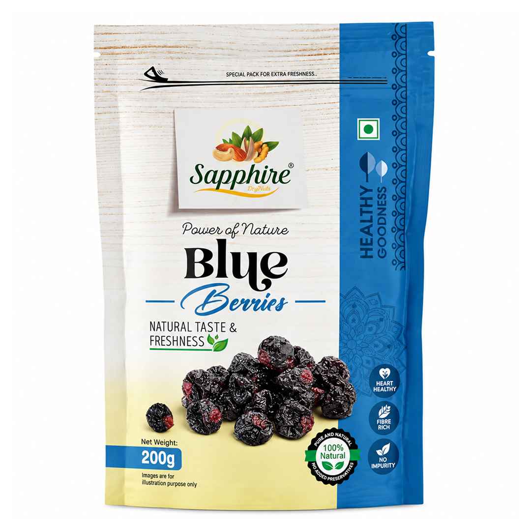 Sapphire Premium California Dried Blue berries, 200g