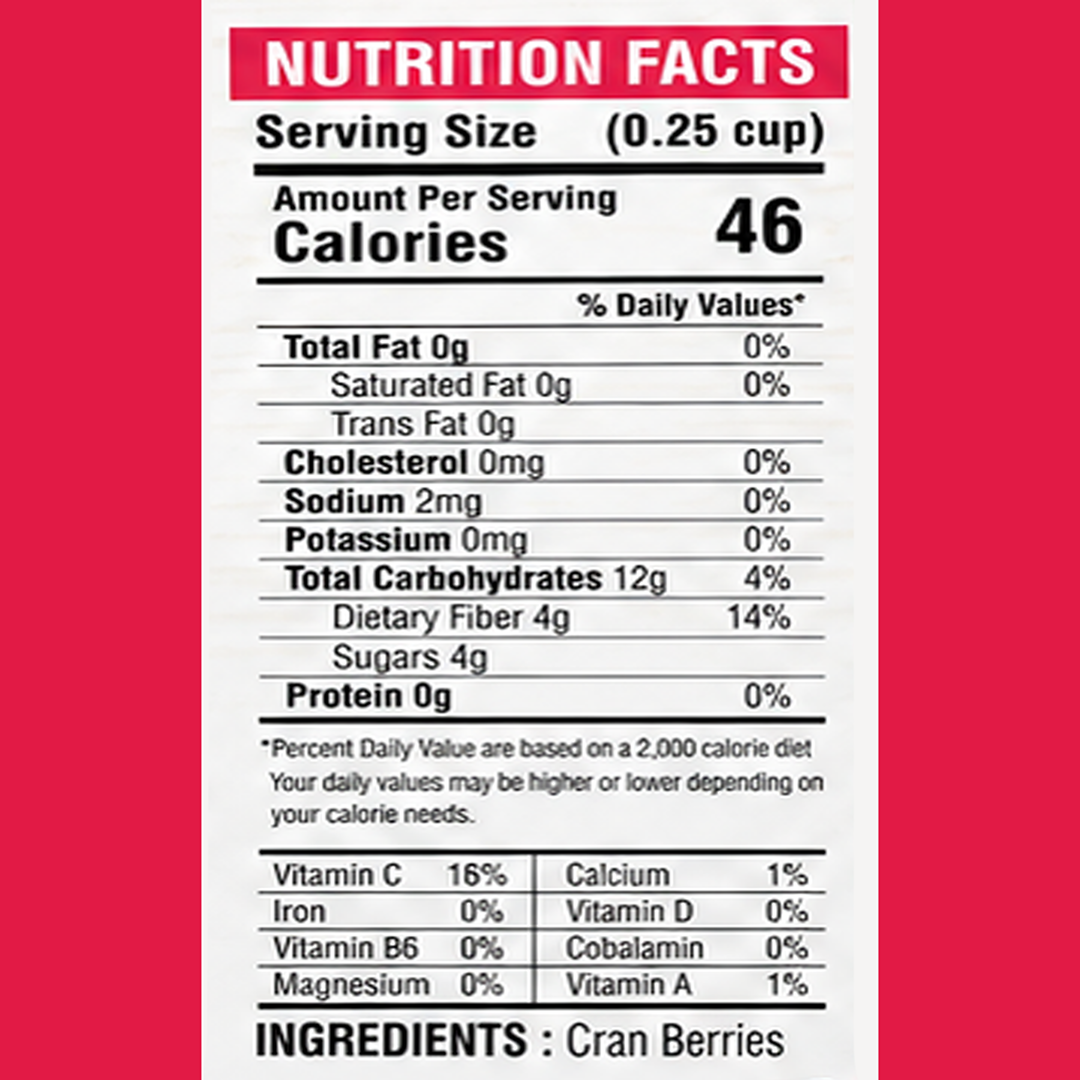 Sapphire Premium California Dried Cran Berries, 200g