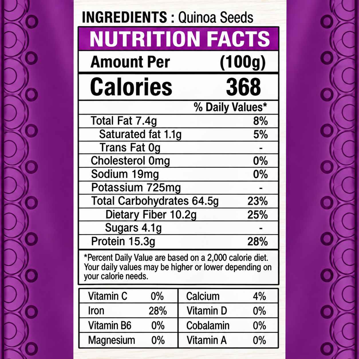Sapphire Raw Natural Quinoa Seeds, 200g