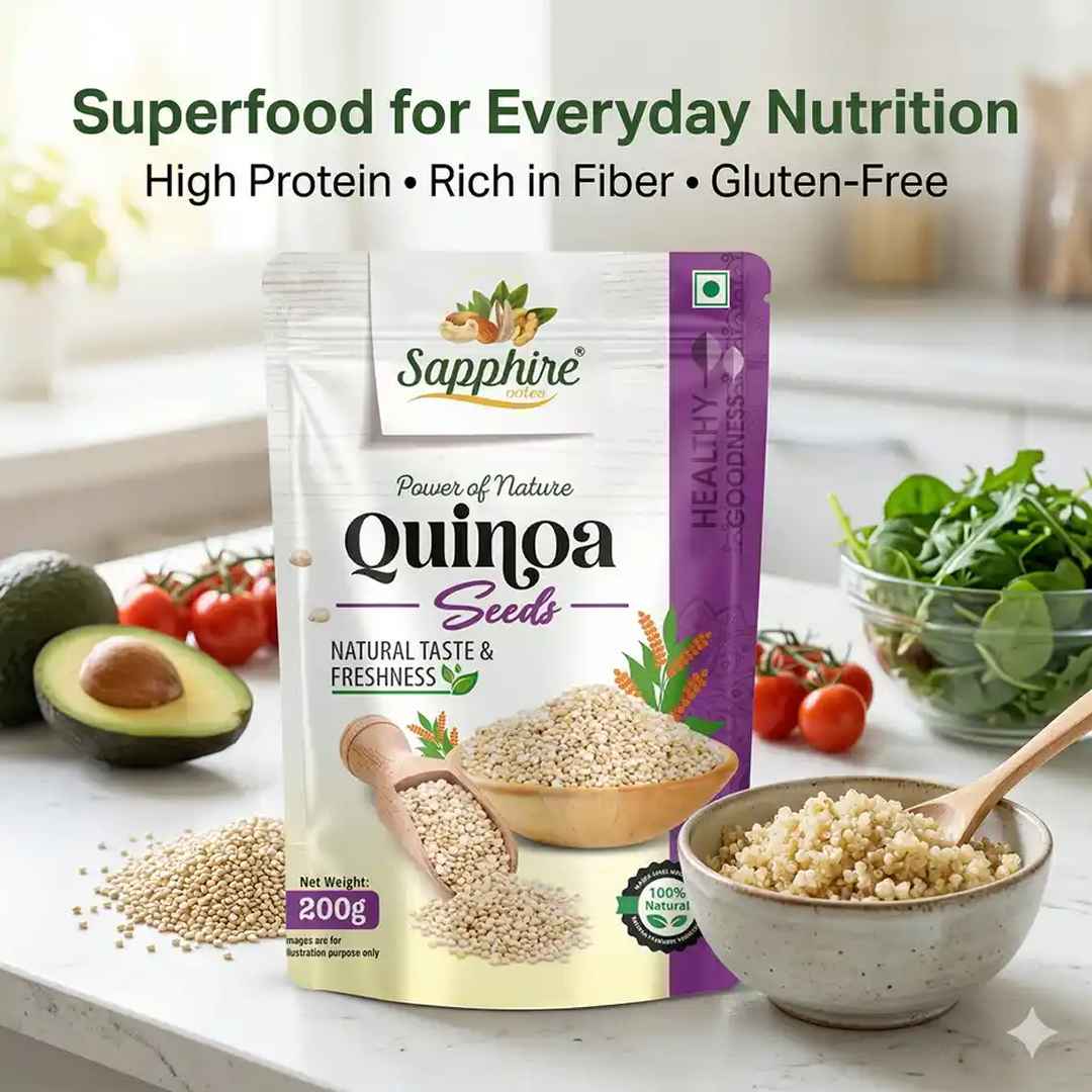 Sapphire Raw Natural Quinoa Seeds, 200g