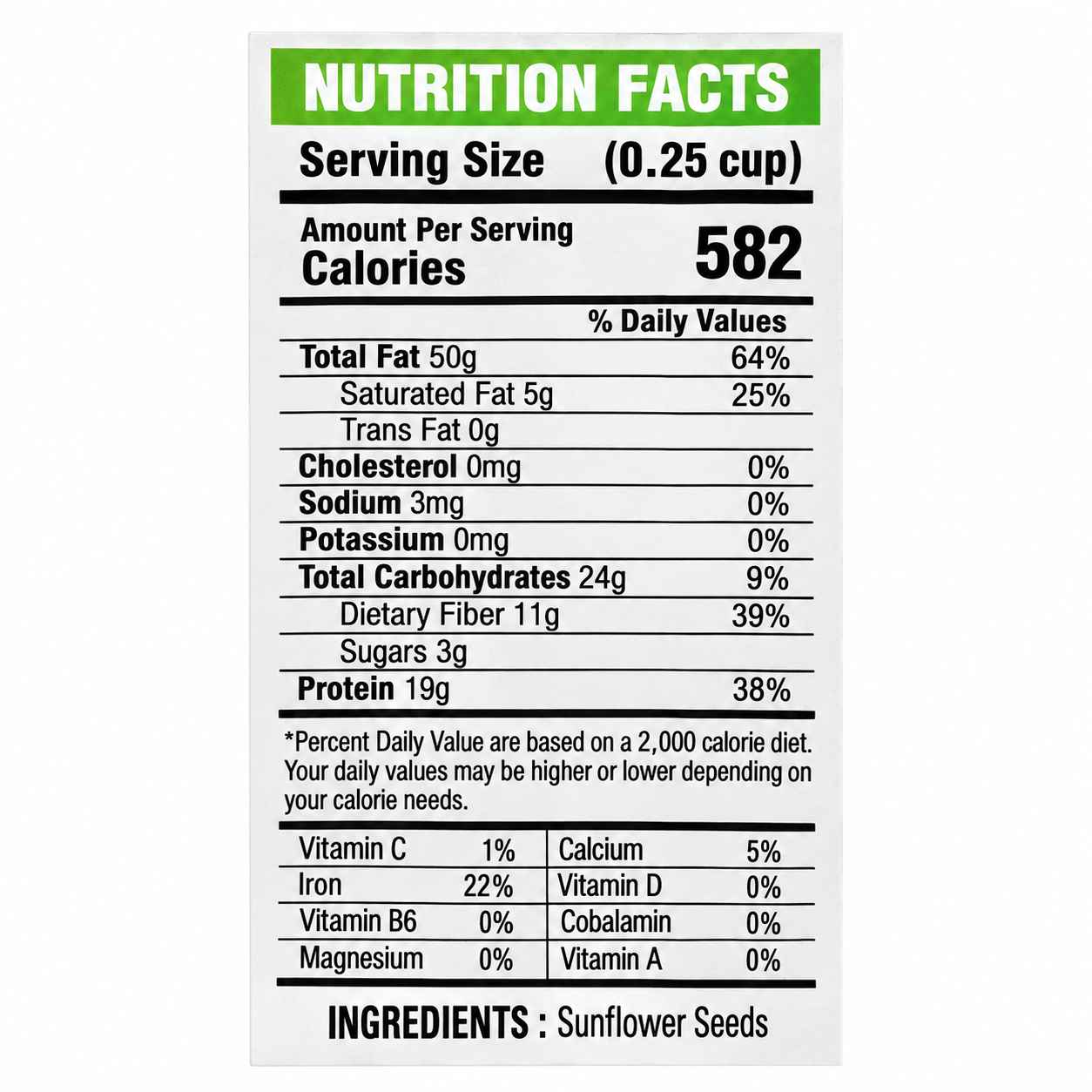 Sapphire Raw Natural Sunflower Seeds, 200g